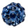 ball with stones, 10mm, light blue