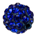 Kugel mit Steinen, 10mm, Blau