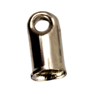 5.000 End caps with eyelet, 2mm, silver