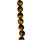Strang facettierter Tigerauge, 10mm