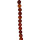 Strang facettierter Achat, rot. 8mm