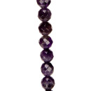 strand faceted amethyst, 10mm