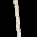 strand colored lava, white, cube 8mm
