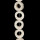 Strang gefärbte Lava, Weiß, Ringe 20x8mm