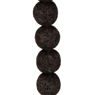 strand colored lava, black, ball 15mm