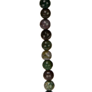 strand faceted indian agate, 8mm