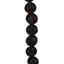 strand lava coin, 18x9mm