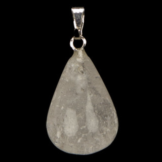 Pendant grape, 18x13mm, rock crystal