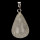 Pendant grape, 18x13mm, rock crystal