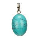 Pendant drop, synth. turquoise