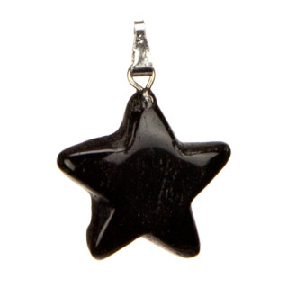 Anhänger Stern, Schwarzer Achat