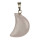 Pendant crescent, rose quartz