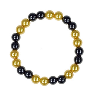 Magnetic pearl bracelet gold