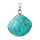 Pendant fan, synth. turquoise