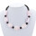 Necklace Cara, large pink oval 30x22x10mm