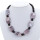 Necklace Cara, large purple oval 30x22x10mm