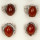 Sortiment Natursteinringe Karneol, 18x13mm