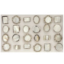 Assortment mother-of-pearl rings