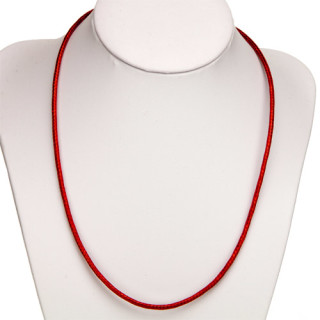 waxcord necklace, 2,0mm, red