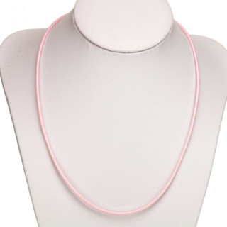 waxcord necklace, 2,0mm, Pink