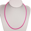 waxcord necklace, 2,0mm, dark pink