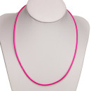 waxcord necklace, 2,0mm, dark pink