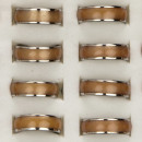 Stainless steel ring color, brown