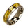 Edelstahlring, bicolor