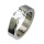 Edelstahlring mit Stein, Silber