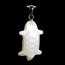 Pendant mother of pearl turtle, 23mm