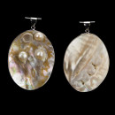 pendant mother-of-pearl with freshwater pearls, 62x48mm