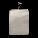 Pendant mother of pearl set, rectangle, 45x35mm