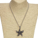 Necklace with pendant, silver