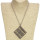 Necklace with pendant, silver