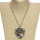 Necklace with pendant, silver