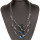 3strängige Modekette, Glas, Blau