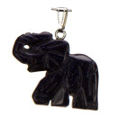 Pendant elephant, 44x32mm, blue sandstone