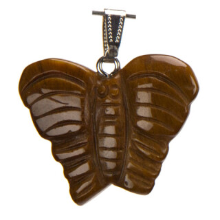 Anhänger Schmetterling, 39x31mm, Tigerauge - nur noch 2 Stück!