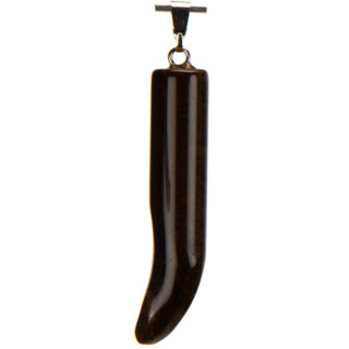 Anhänger Horn, 44x9mm, Tigerauge