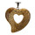 Pendant heart, 31x30mm, picture jasper - only 4pcs left!