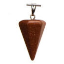 Pendant pendulum, 21mm, gold sandstone