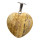 Pendant heart, 30mm, picture jasper