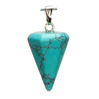 pendant pendulum, 21mm, synth. turquoise