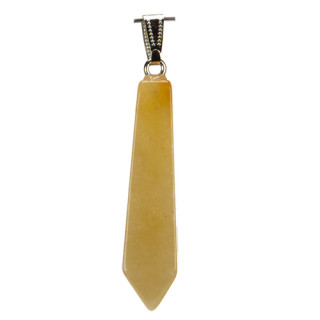 Pendant lace, 54x12mm, yellow jade