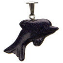 Anhänger Delfin, 42x27mm, Blaufluss
