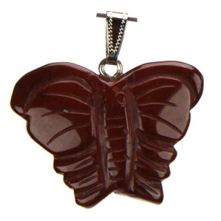 Anhänger Schmetterling, 39x31mm, Mahagoniobsidian
