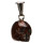 Pendant skull, 19x18mm, mahogany sidsidian