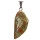 Anhänger Flügel, 45x19mm, Unakite