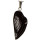 Pendant wing, 45x19mm, black agate