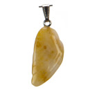 Pendant wings, 45x19mm, Yellow Jade
